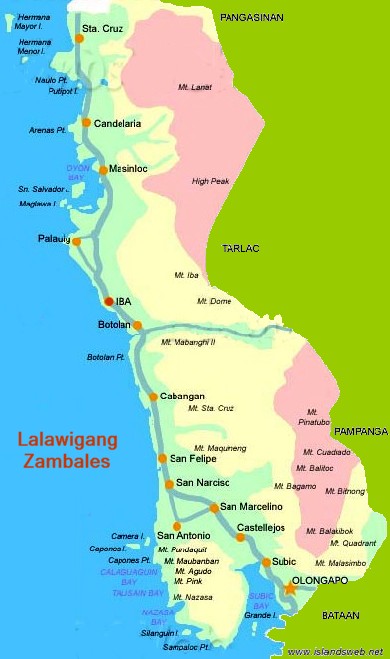 Zambales map